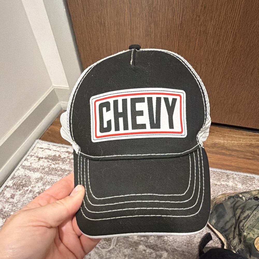 Worn CHEVY Hat Trucker Hat Adjustable Mesh Breathable Hat Men's Women's